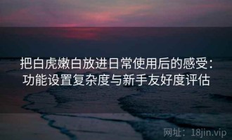 把白虎嫩白放进日常使用后的感受：功能设置复杂度与新手友好度评估
