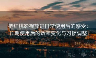 把红桃影视放进日常使用后的感受：长期使用后的效率变化与习惯调整