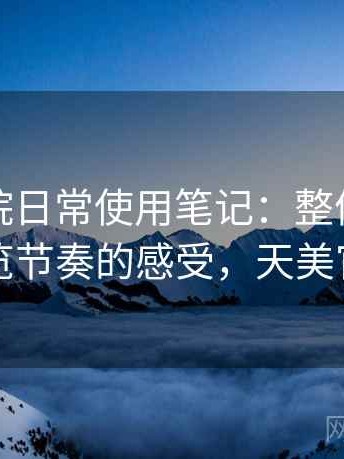 天美影院日常使用笔记：整体使用氛围与浏览节奏的感受，天美官方视频