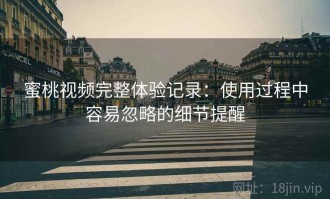 蜜桃视频完整体验记录：使用过程中容易忽略的细节提醒