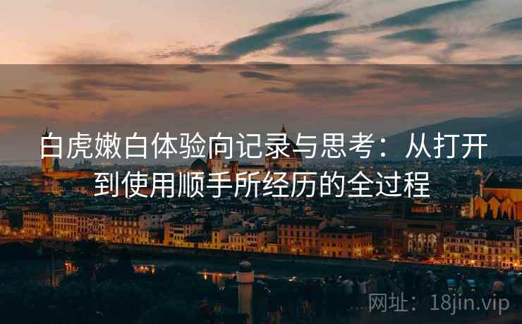 白虎嫩白体验向记录与思考：从打开到使用顺手所经历的全过程