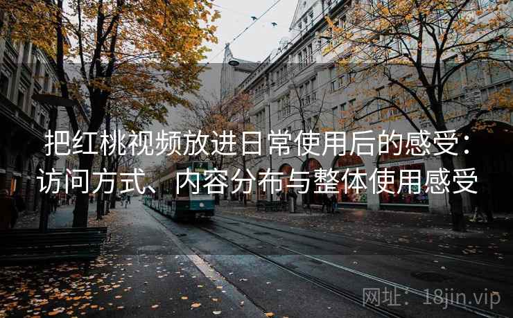 把红桃视频放进日常使用后的感受：访问方式、内容分布与整体使用感受