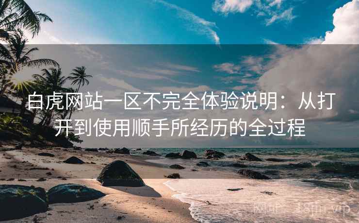 白虎网站一区不完全体验说明:从打开到使用顺手所经历的全过程 白虎网站一区不完全体验说明:从打开到使用顺手所经历的全过程