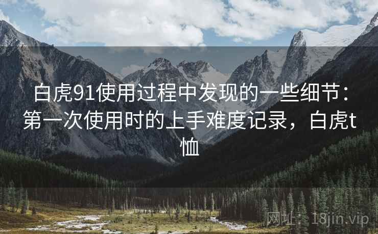白虎91使用过程中发现的一些细节：第一次使用时的上手难度记录，白虎t恤