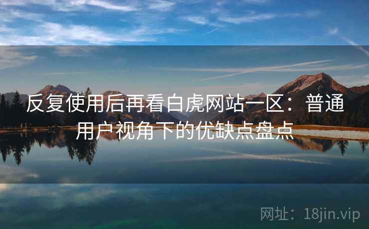 反复使用后再看白虎网站一区：普通用户视角下的优缺点盘点