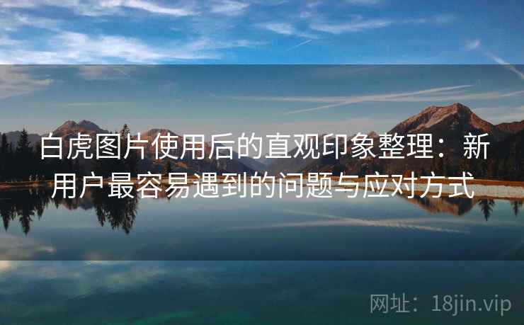 白虎图片使用后的直观印象整理：新用户最容易遇到的问题与应对方式